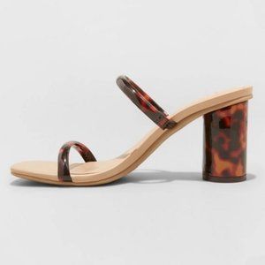 A New Day Tortoise Shell Strappy Heels